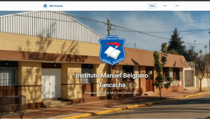 Página Web de Proyectos de Estudiantes